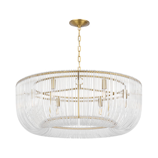 Visual Comfort CP1466 Pierce 6-lt 36" Large Pendant - Burnished Brass