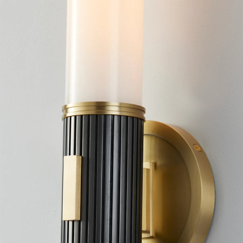 Hudson Valley 3614 Crewe 1-lt 15" Tall Wall Sconce-Aged Brass with Distressed Bronze