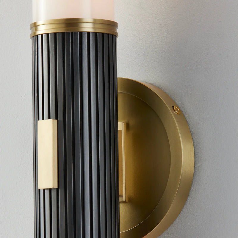 Hudson Valley 3626 Crewe 2-lt 26" Tall Wall Sconce-Aged Brass with Distressed Bronze
