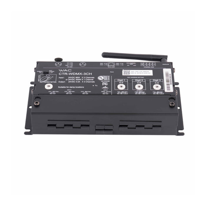 WAC CTR-WDMX-3CH Wireless DMX LED Controller InvisiLED