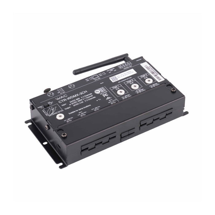 WAC CTR-WDMX-3CH Wireless DMX LED Controller InvisiLED