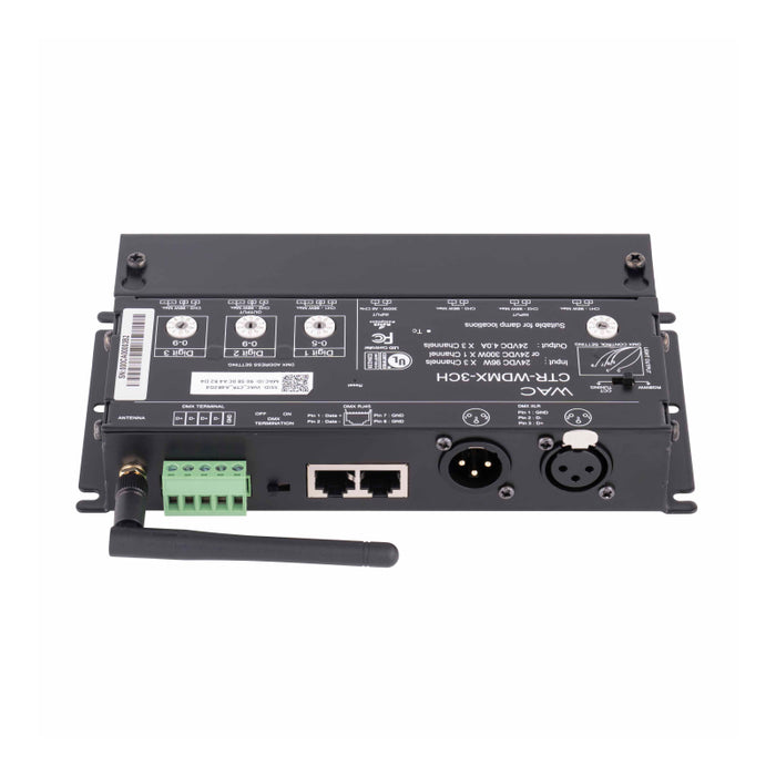 WAC CTR-WDMX-3CH Wireless DMX LED Controller InvisiLED