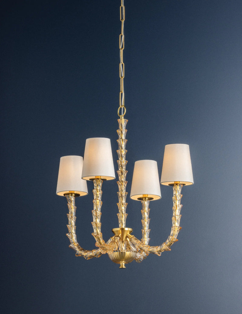 Hudson Valley 6844 Calumet 4-lt 26" Chandelier
