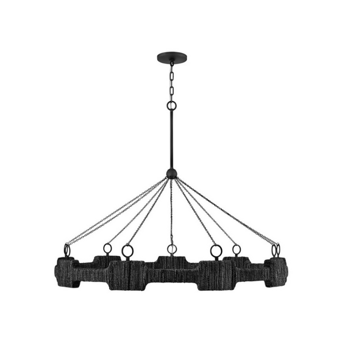 Hinkley 34108 Raffi 9-lt 48" LED Chandelier - Carbon Black