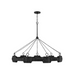 Hinkley 34108 Raffi 9-lt 48" LED Chandelier - Carbon Black