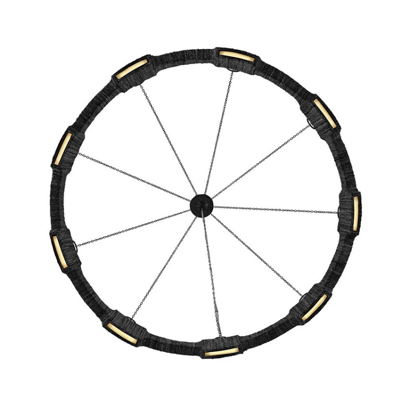Hinkley 34108 Raffi 9-lt 48" LED Chandelier - Carbon Black