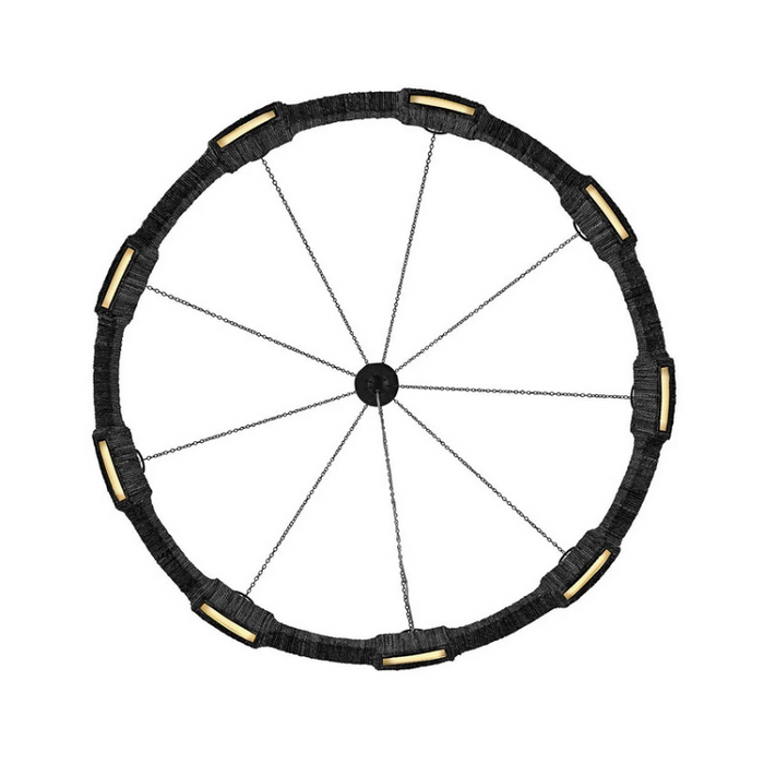 Hinkley 34108 Raffi 9-lt 48" LED Chandelier - Carbon Black