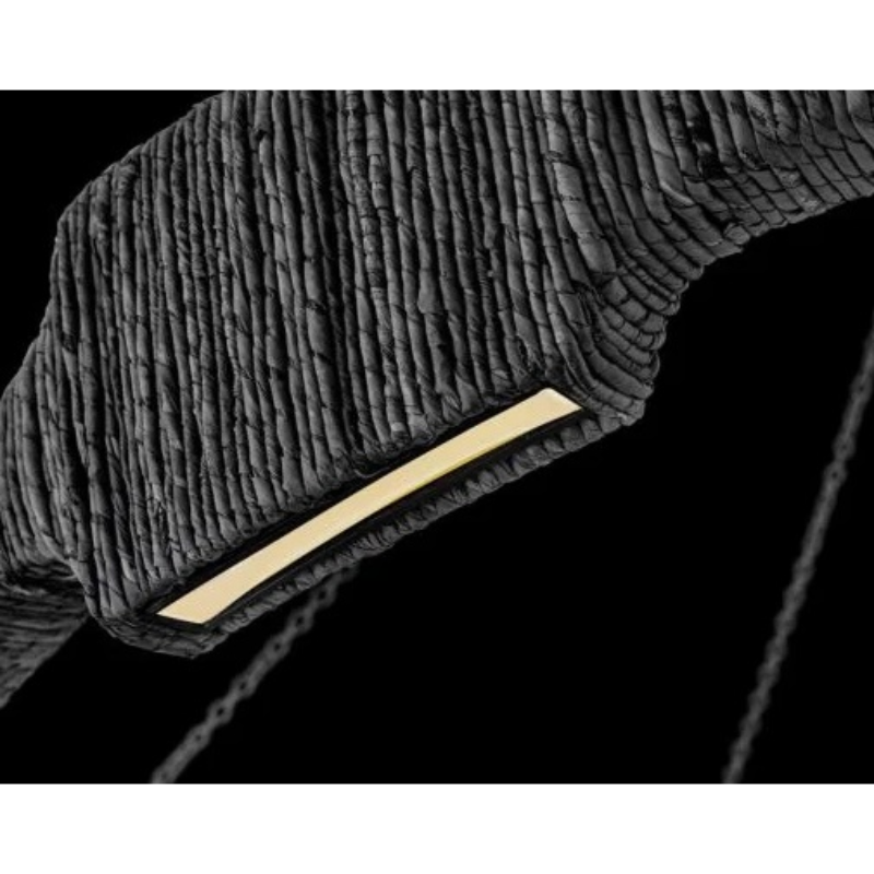 Hinkley 34108 Raffi 9-lt 48" LED Chandelier - Carbon Black