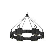 Hinkley 34106 Raffi 6-lt 30" LED Chandelier - Carbon Black