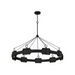Hinkley 34108 Raffi 9-lt 48" LED Chandelier - Carbon Black