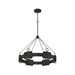 Hinkley 34106 Raffi 6-lt 30" LED Chandelier - Carbon Black
