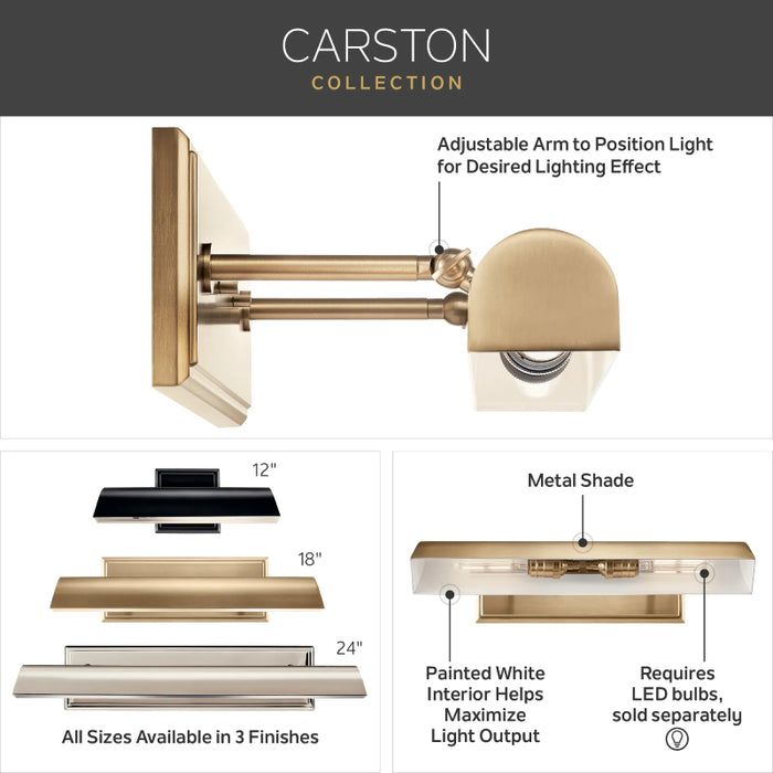 Kichler 52686 Carston 2-lt 24" LED Wall Sconce