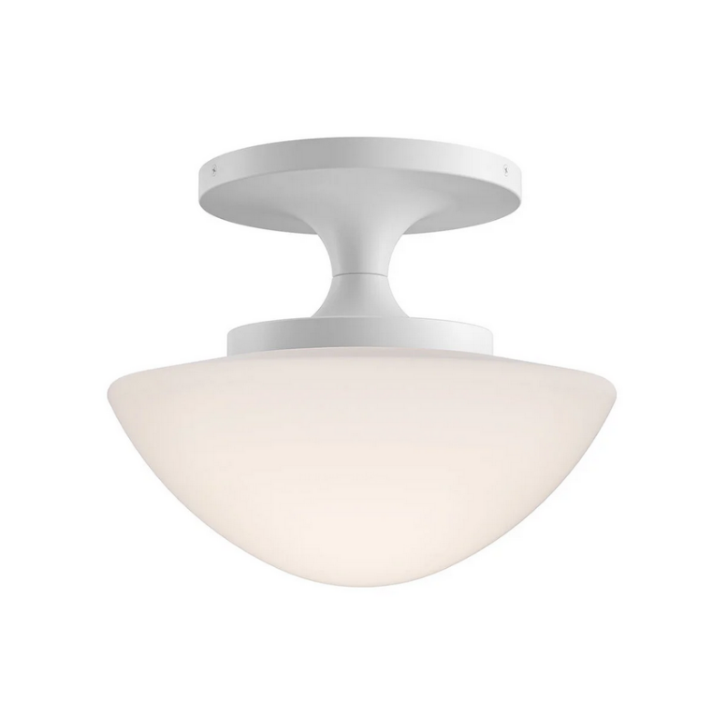 Hinkley 47813 Knox 1-lt 12" LED Semi-Flush Mount - Chalk White