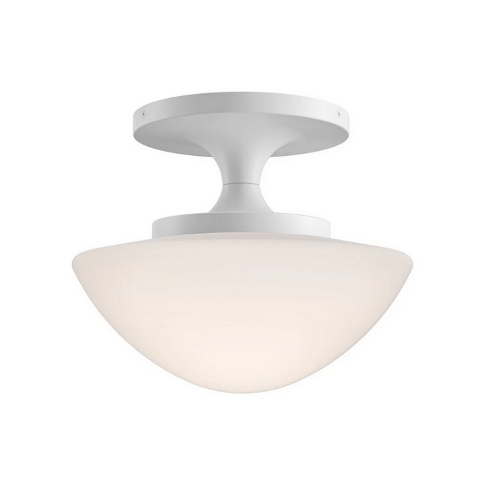 Hinkley 47813 Knox 1-lt 12" LED Semi-Flush Mount - Chalk White