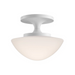 Hinkley 47813 Knox 1-lt 12" LED Semi-Flush Mount - Chalk White