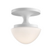 Hinkley 47811 Knox 1-lt 8" LED Semi-Flush Mount - Chalk White