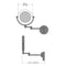 Electric Mirror MM-CHR-WM Charm LED Wall Mount Makeup Mirror
