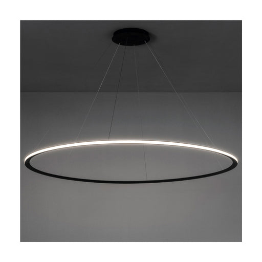 Bover Circular S/120/H 1-lt 48" LED Pendant, Outward Light-Black