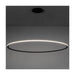 Bover Circular S/90/H 1-lt 36" LED Pendant, Outward Light-Black