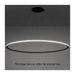 Bover Circular S/300/H 1-lt 119" LED Pendant, Outward Light