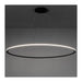 Bover Circular S/300/H 1-lt 119" LED Pendant, Outward Light-Black