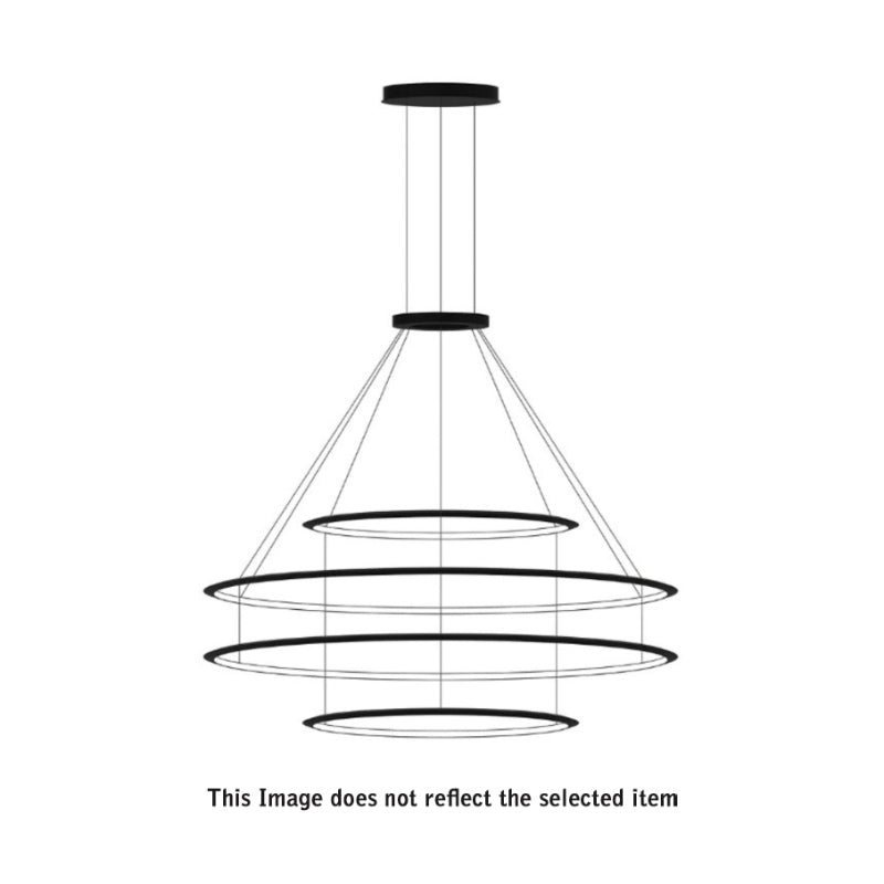 Bover Circular S/4L 4-lt 82" LED Pendant, Inward Light