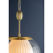 Hudson Valley 7317 Clementon 1-lt 17" Pendant - Aged Brass
