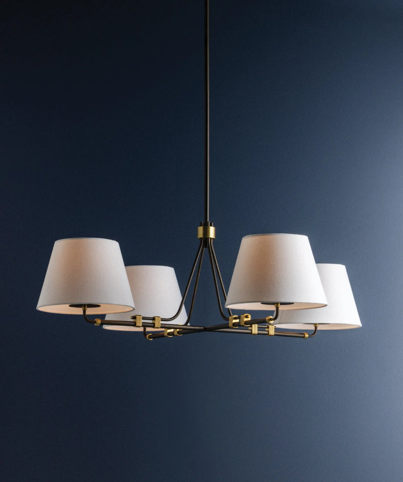 Hudson Valley 1064 Crown Heights 4-lt 46" Chandelier