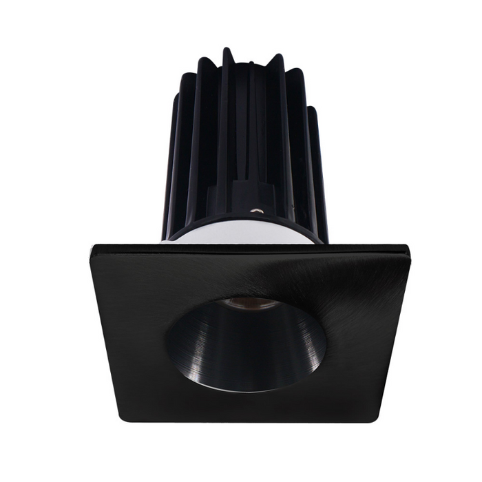 Lotus LED-2-S8W2 Designer 2" 8W LED Square Recessed Downlight, 60° Beam Angle - Black/Black