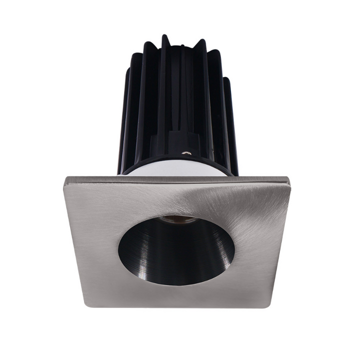 Lotus LED-2-S8W2 Designer 2" 8W LED Square Recessed Downlight, 60° Beam Angle - Black/Brushed Nickel