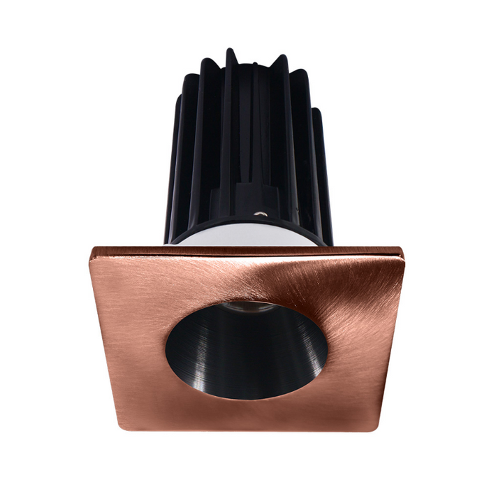 Lotus LED-2-S8W2 Designer 2" 8W LED Square Recessed Downlight, 60° Beam Angle - Black/Copper