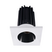 Lotus LED-2-S8W2 Designer 2" 8W LED Square Recessed Downlight, 60° Beam Angle - Black/White