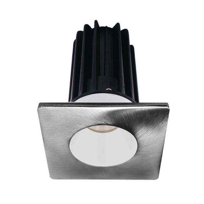 Lotus LED-2-S8W2 Designer 2" 8W LED Square Recessed Downlight, 60° Beam Angle - White/Chrome