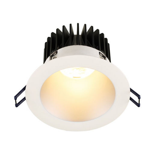 Lotus LD4R 4" 15W LED Round Deep Regressed Plenum Rated Downlight, 15° Beam Angle - Silver/White