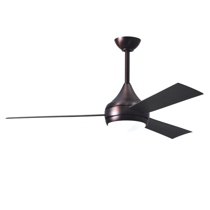 Matthews Fan Donaire 52" Outdoor Ceiling Fan with LED Light - Brushed Bronze/Brushed Bronze