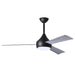 Matthews Fan Donaire 52" Outdoor Ceiling Fan with LED Light - Matte Black/Barn Wood