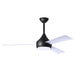 Matthews Fan Donaire 52" Outdoor Ceiling Fan with LED Light - Matte Black/Gloss White