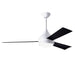 Matthews Fan Donaire 52" Outdoor Ceiling Fan with LED Light - Gloss White/Black
