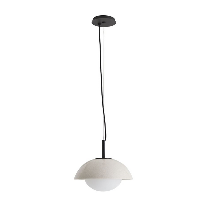 Arteriors GADPC01 Glaze 1-lt 12" Pendant - Blackened Steel