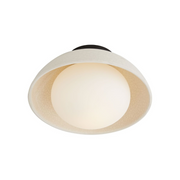 Arteriors GADFC01 Glaze 1-lt 13" Flush Mount - Blackened Steel