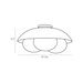 Arteriors GADFC02 Glaze 3-lt 19" Flush Mount