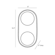 Arteriors GADWC02 Glaze 2-lt 17" Tall Wall Sconce