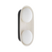Arteriors GADWC02 Glaze 2-lt 17" Tall Wall Sconce - Blackened Steel