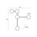Arteriors GADWC03 Glaze 5-lt 44" Wall Sconce