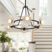 Alora CH346028 Dahlia 6-lt 28" LED Chandelier