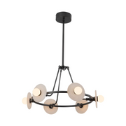 Alora CH346028 Dahlia 6-lt 28" LED Chandelier - Urban Bronze