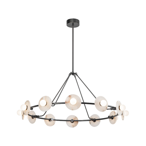 Alora CH346046-UNV Dahlia 12-lt 47" LED Chandelier - Urban Bronze