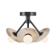 Alora SF346313 Dahlia 13" LED Semi Flush Mount - Urban Bronze