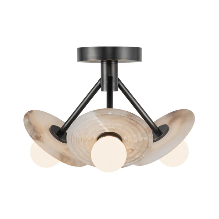 Alora SF346313 Dahlia 13" LED Semi Flush Mount - Urban Bronze