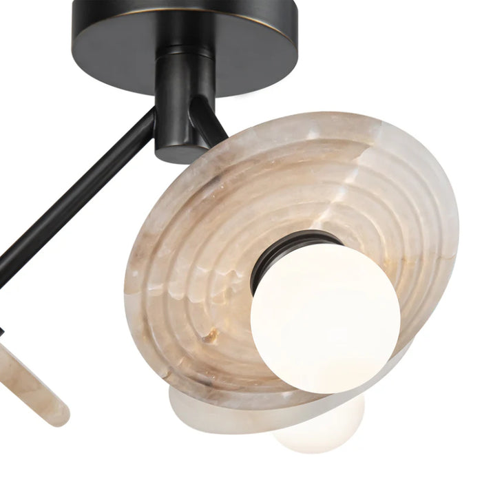 Alora SF346313 Dahlia 13" LED Semi Flush Mount - Urban Bronze